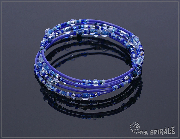 *B-PR22 Summer Joy dmsk - modr+kobalt lesk