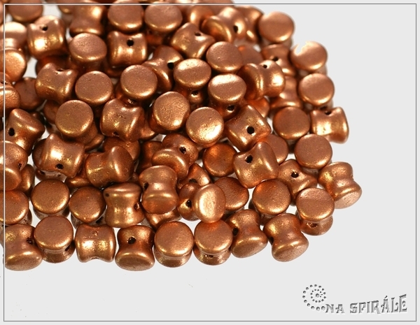 Preciosa Pellet, Silky Metallic Copper, 60 ks