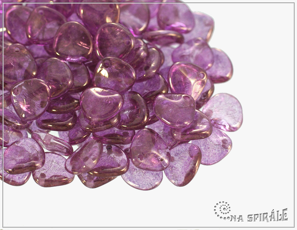 Rose petal 7x8 mm, Crystal Purple, 50 ks