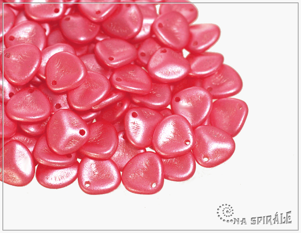 Rose petal 7x8 mm, Pearl Shine Rose, 50 ks