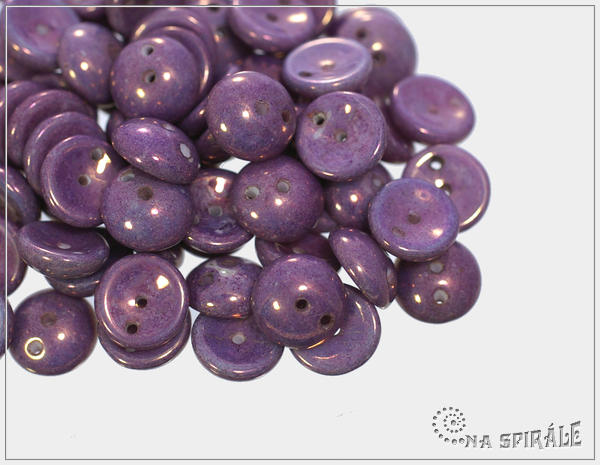 Piggy beads, Antique Blueberry, 8x4 mm, 30 ks