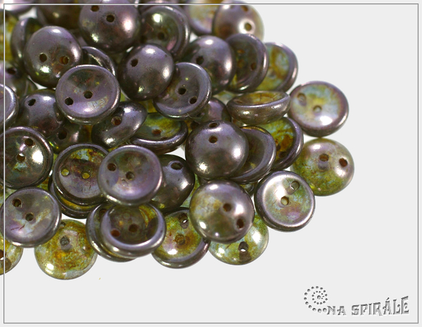 Piggy beads, crystal safari, 8x4 mm, 30 ks