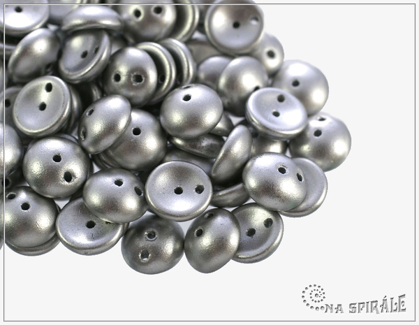 Piggy beads, Silky Metallic Mist, 8x4 mm, 30 ks