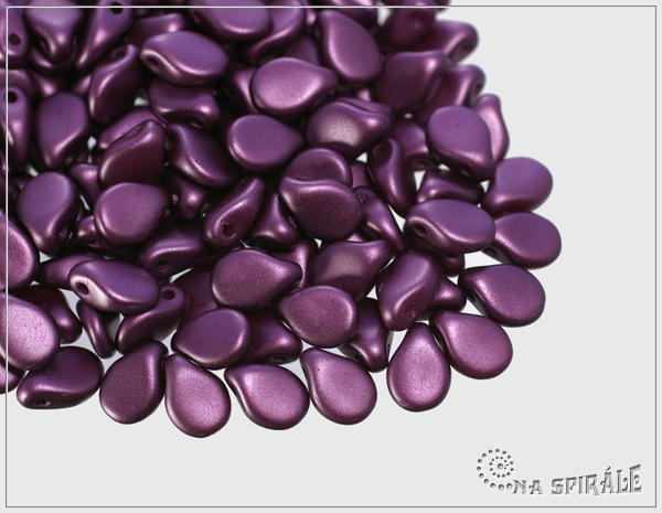 Preciosa Pip 5x7 mm, Pastel Bordeaux, 30 ks