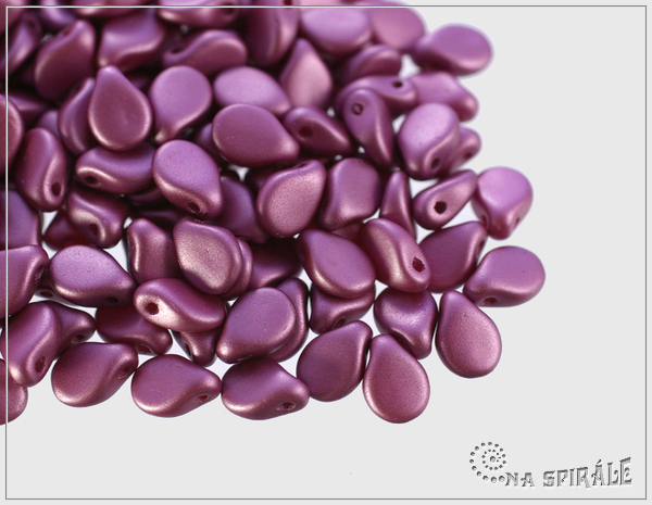 Preciosa Pip 5x7 mm, Pastel Burgundy, 30 ks