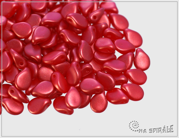 Preciosa Pip 5x7 mm, Pastel Dark Coral, 30 ks