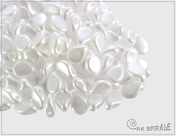 Preciosa Pip 5x7 mm, Pastel White, 30 ks