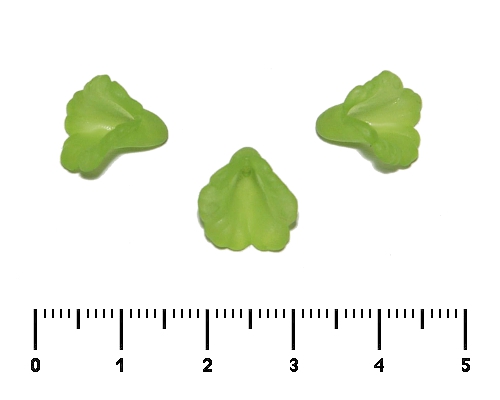 Zelen svtl matn kytika-kala zvlnn, 12 mm, 1 ks
