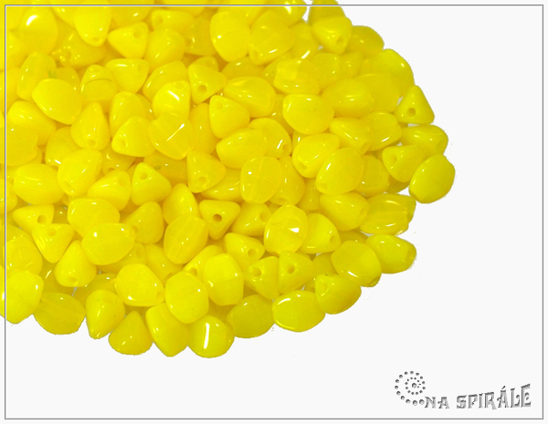 Pohanka Yellow Opal, 5x3,5 mm, 50 ks