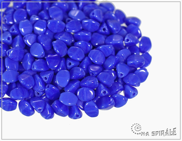 Pohanka Opaque Blue, 5x3,5 mm, 50 ks