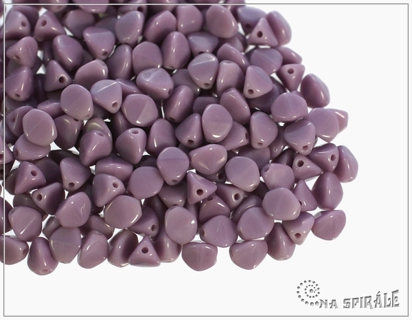 Pohanka Opaque Lavender, 5x3,5 mm, 50 ks