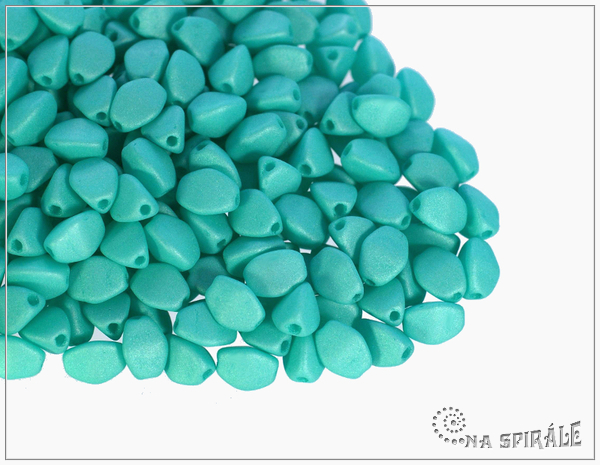 Pohanka Vexta Soft Teal, 5x3,5 mm, 50 ks
