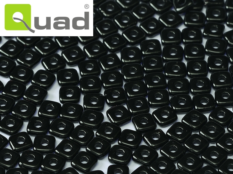 Quad Bead, Jet, 2,5 g