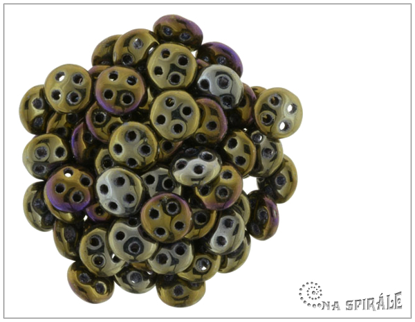 QuadraLentil 6 mm, Metallic Iris Brown, 30 ks