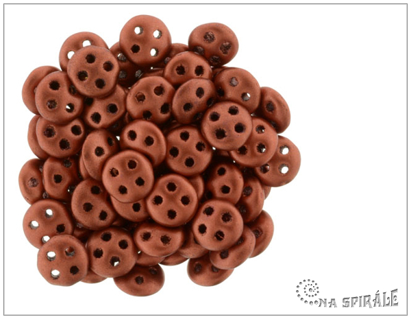 QuadraLentil 6 mm, Silky Metallic Rust, 30 ks
