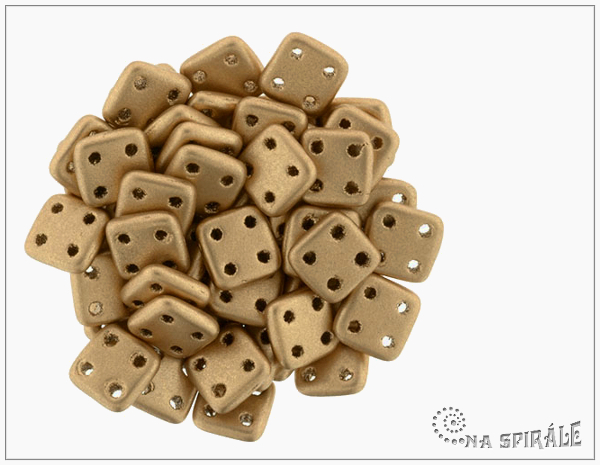 QuadraTile 6 mm, Silky Metallic Sand, 30 ks