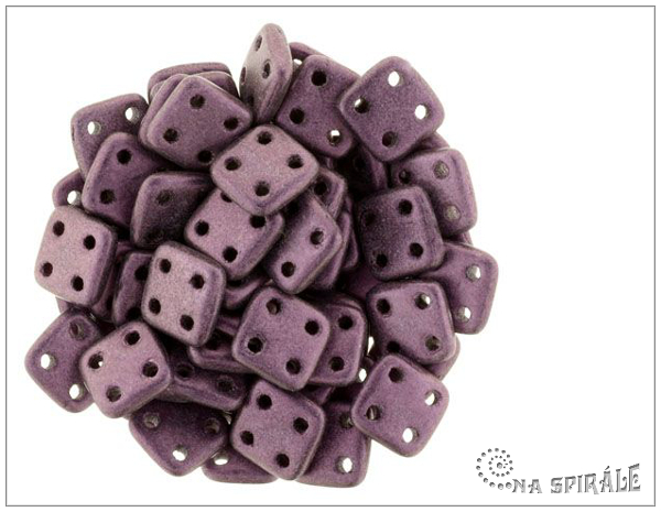 QuadraTile 6 mm, Metallic Suede - Pink, 30 ks