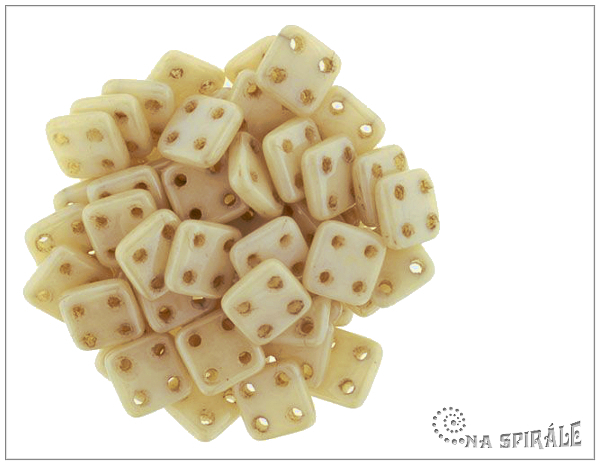QuadraTile 6 mm, Chalk Champagne Luster, 30 ks
