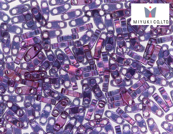 Miyuki Quarter Tila Lt Amethyst Gold Luster, QTL316, 3 g