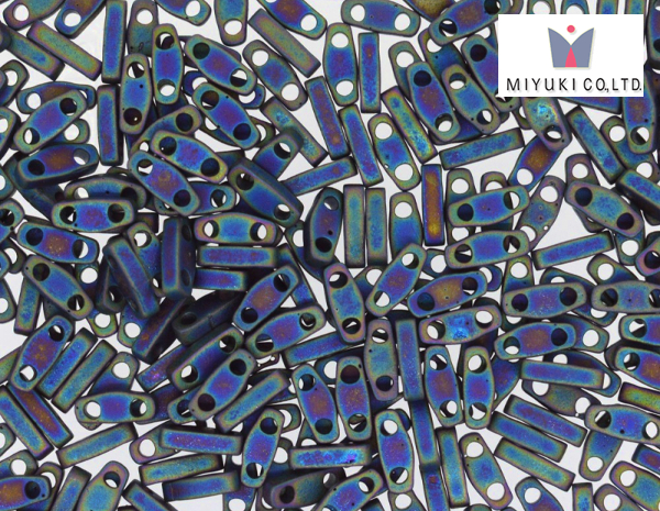 Miyuki Quarter Tila Matted Multi Iris, QTL401FR, 3 g