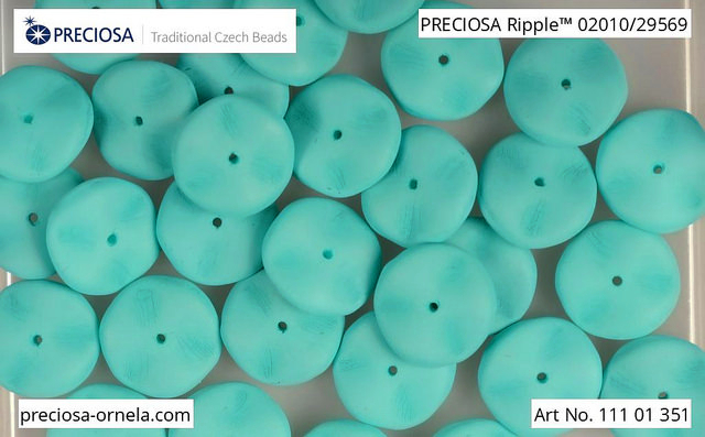 Ripple Vexta Soft Teal, 12x4 mm, 1 ks