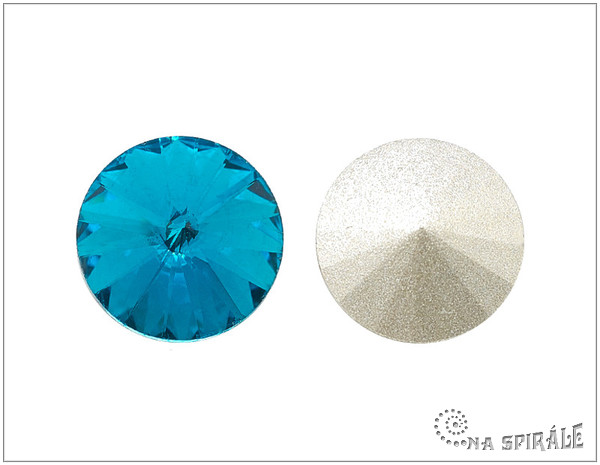 Rivoli 14 mm, Aqua, 1 ks