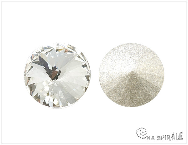 Rivoli 14 mm, Crystal, 1 ks