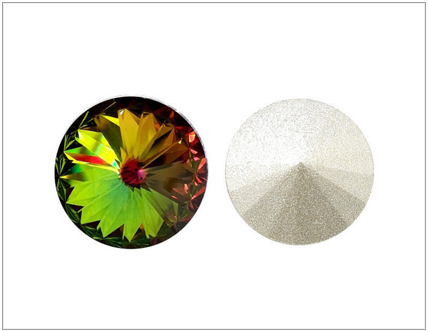 Rivoli 18 mm, Vitrail Green, 1 ks