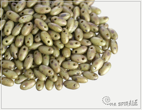 RIZO beads, Chalk Savannah Matted, 10 g