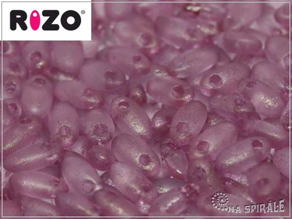 RIZO beads, Crystal Etched Lila Luster, 5 g