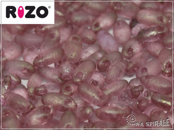 RIZO beads, Crystal Etched Teracota Red, 5 g