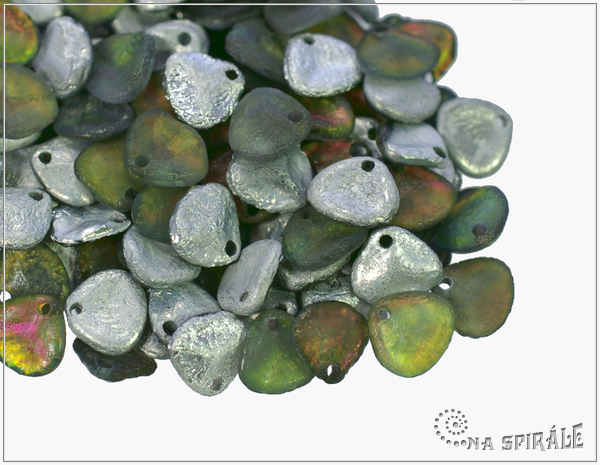 Rose petal 7x8 mm, Etched Crystal Backlit Utopia, 50 ks