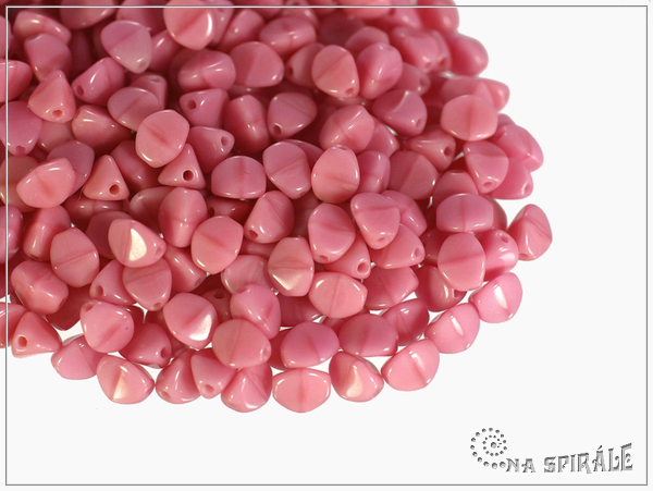 Pohanka Opaque Rose, 5x3,5 mm, 50 ks