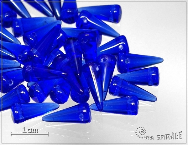 Trn modr prhledn, 13x5 mm, 1 ks