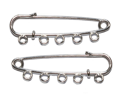 �pendl�k zav�rac� bro�ov� (kilt) 50 mm, 5 o�ek, platinov�, 1 ks