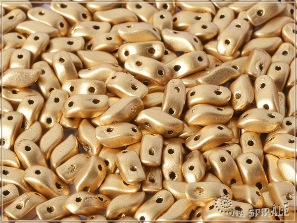 StormDuo 3x7 mm, Silky Metallic Sand, 30 ks