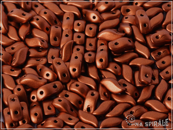 StormDuo 3x7 mm, Silky Metallic Rust, 30 ks
