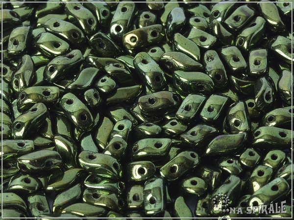 StormDuo 3x7 mm, Metallic Fern, 30 ks