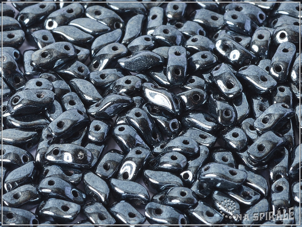StormDuo 3x7 mm, Metallic Hematite, 30 ks
