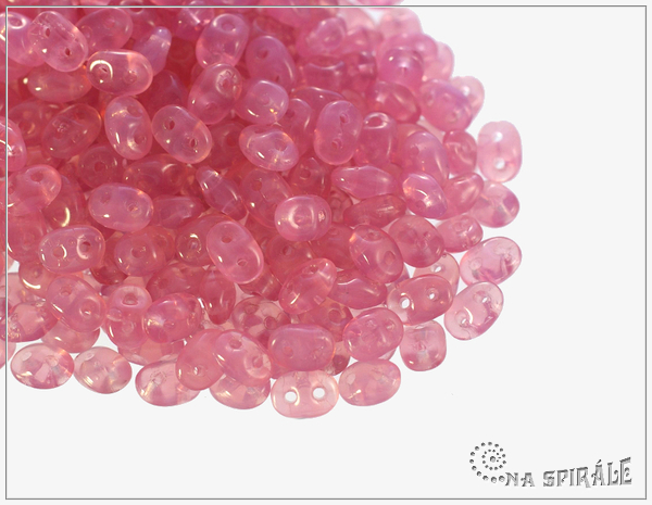 Superduo, Rose Salmon Opal, 10 g