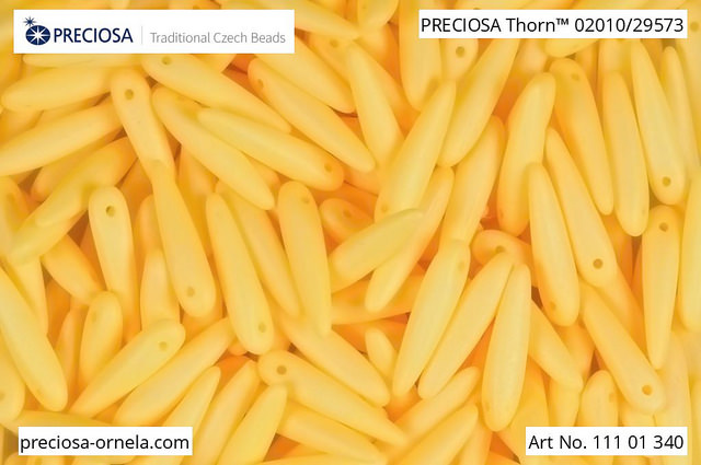 Preciosa THORN, Vexta Yellow, 16x5 mm, 12 ks