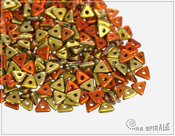 Tri-bead, California Gold Rush Matted, 2,5 g