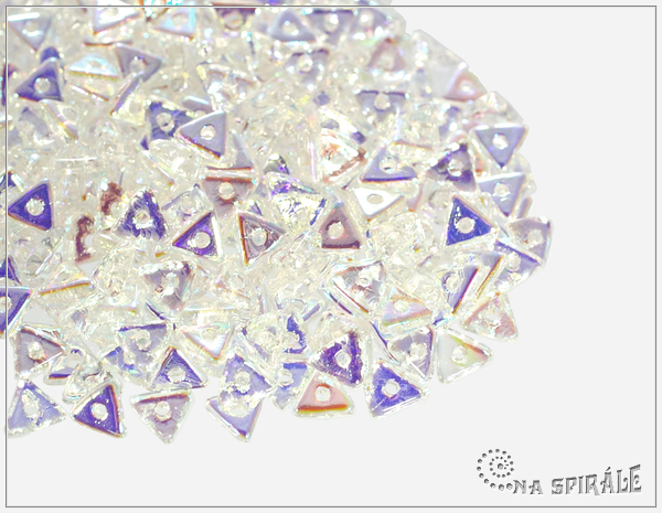 Tri-bead, crystal AB, 2,5 g