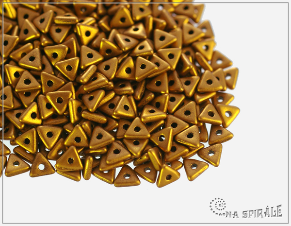 Tri-bead, Silky Metallic Goldenrod, 2,5 g