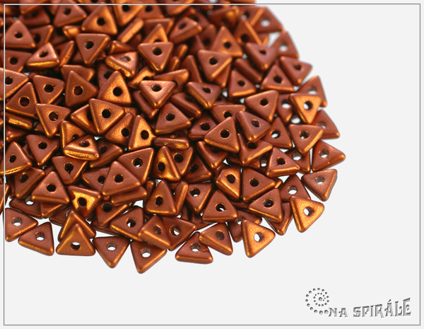 Tri-bead, Silky Metallic Rust, 2,5 g