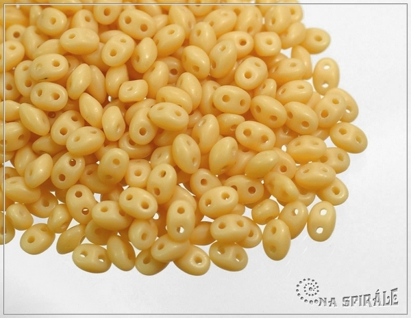 Preciosa TWIN pressed, Opaque Beige Matted, 10 g