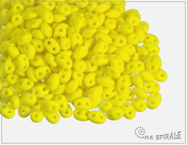 Preciosa TWIN pressed, Opaque Yellow Matted, 10 g