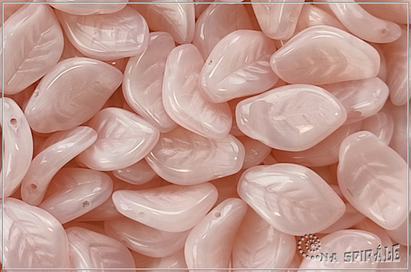 List zvlnn 9x14 mm - Salmon Pink Silk, 10 ks